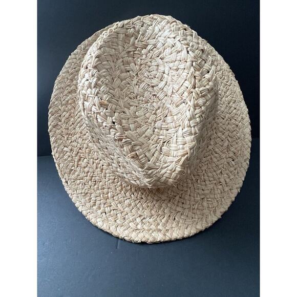 Will + Bear Sawyer Straw Rafia Hat River Sand Wide Brim Unisex Large Beach - Picture 3 of 10